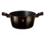 Kastrol s mramorovým povrchem 24 cm Shiny Black Collection 2 poklice