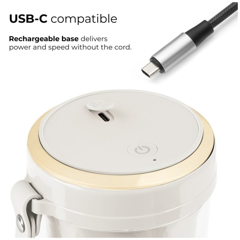Přenosný smoothie mixér USB-C Black Rose Collection
