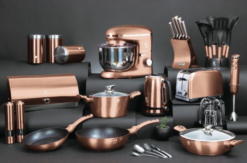 Kontaktní gril s nepřilnavým povrchem 2000 W Rosegold Metallic Line