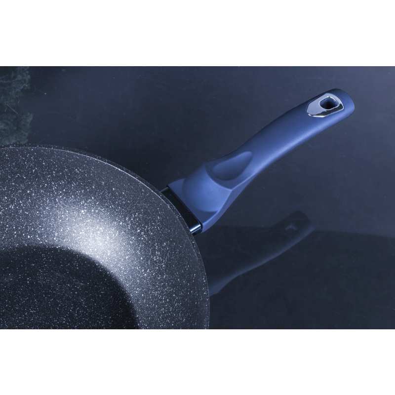 Pánev WOK s mramorovým povrchem 30 cm Aquamarine Metallic Line