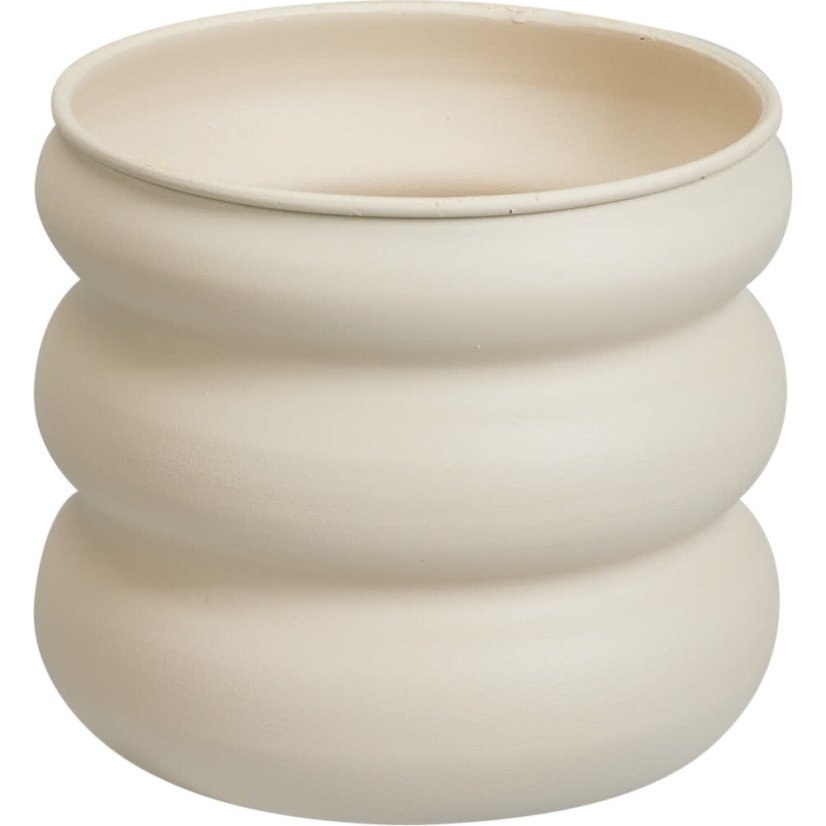 Set de 3 vase rotunde crem