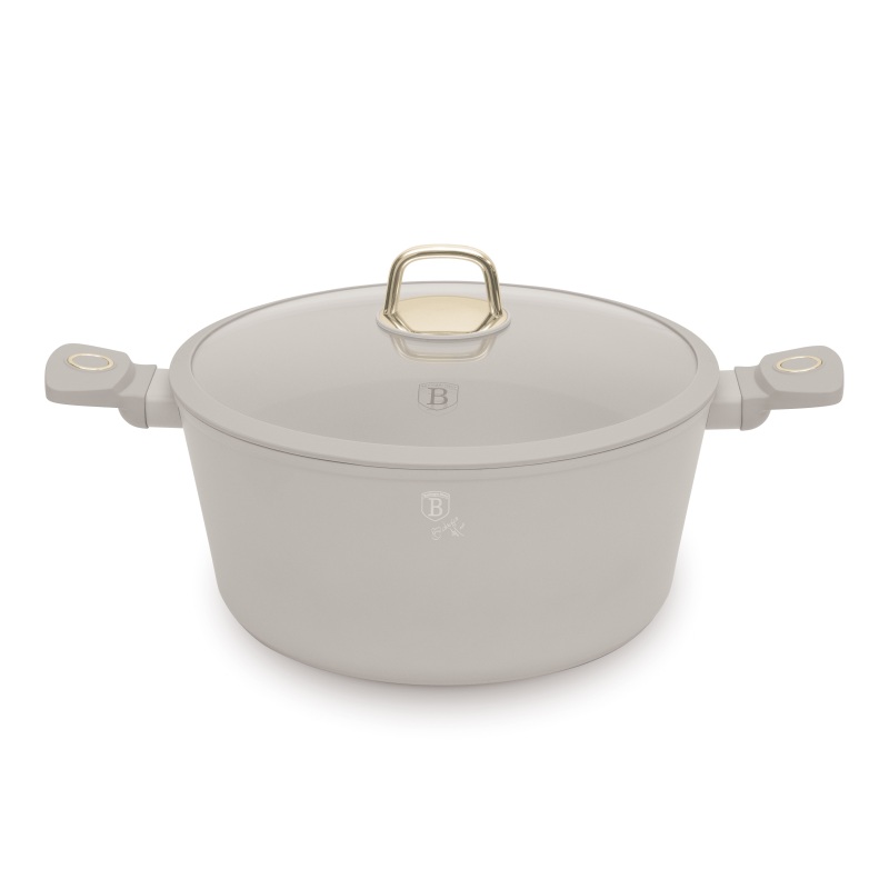 Kastrol s titanovým povrchem a poklicí 30 cm Sahara Collection