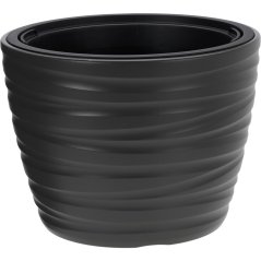 Ghiveci de flori diametru 37 x înălțime 28 cm gri taupe