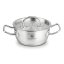 Cratiță cu capac din oțel inoxidabil, 1 l / diametru 16 x 7,5 cm PRO-X