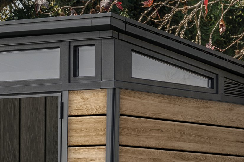 Casă de grădină Keter PENT Signature 11x7 Ashwood, cu podea