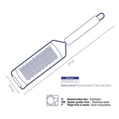 Struhadlo jemné Rondo nerez 2 mm Struhadlo jemné Rondo nerez 2 mm