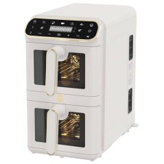 Frigider cu aer cald cu coș dublu 5,5 + 5,5 l Sahara Collection