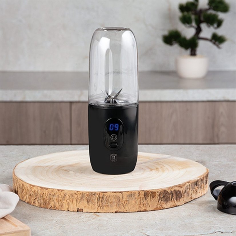 Blender pentru smoothie cu încărcare USB negru