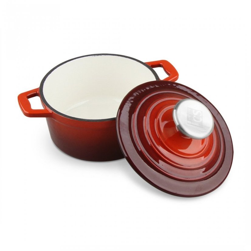 Sada nádobí litinová Xanten 7 ks červená