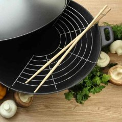 Wok litinový 36 cm s příslušenstvím sada 5 ks Wok litinový 36 cm s příslušenstvím sada 5 ks