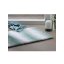 Alfombra de baño Ombre 80x50 cm poliéster verde jade