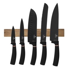 Set cutite cu suport magnetic 6 buc Colectia Black Rose Set cutite cu suport magnetic 6 buc Colectia Black Rose