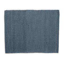 Alfombra de baño Miu mezcla algodón/poliéster azul humo 65,0x55,0x1,0cm