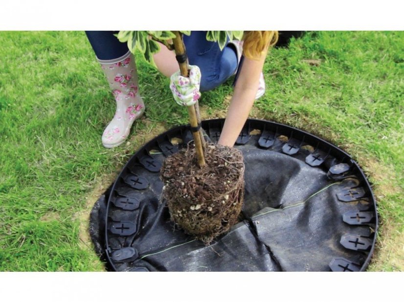 Bordur ascuns Prosperplast 4,5 cm x 4,8 m negru