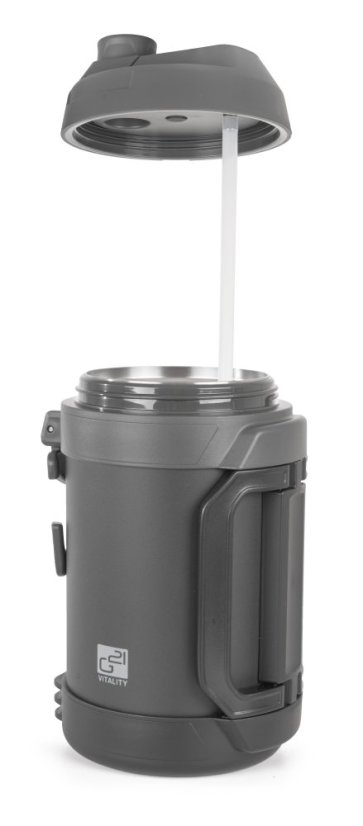 G21 termoska z nerezovej ocele 3800 ml, čierno-sivá