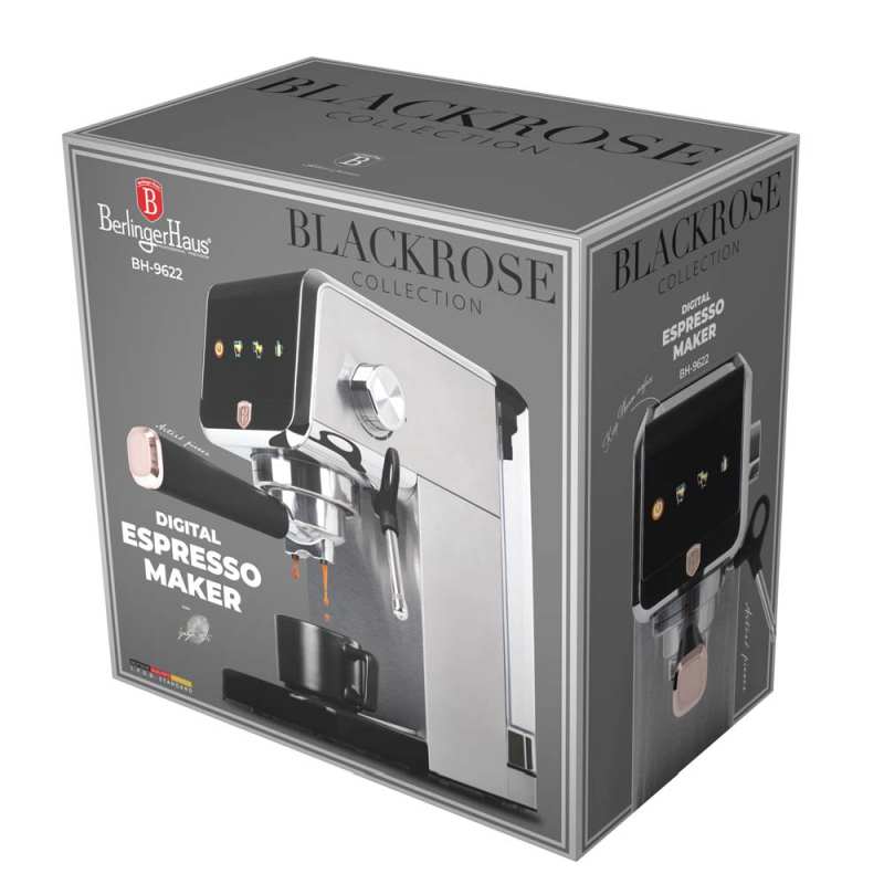 Automatický a pákový digitálny kávovar Black Rose Collection