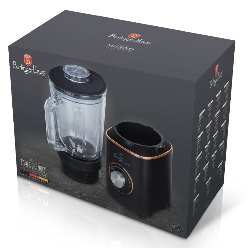 Stolní mixér 1000 W Black Rose Collection se skleněnou nádobou 1,5 l