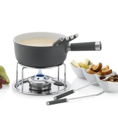 Syrové fondue LANCY keramika, šedá, 1L O22cm x v19,5cm