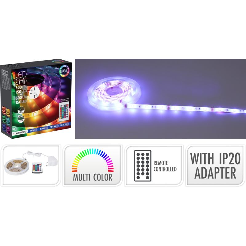 Bandă LED 10 m 300 LED RGB