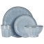 Jídelní sada 16 ks kamenina modrá
