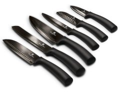 Sada nožů s nepřilnavým povrchem 6 ks Black Collection