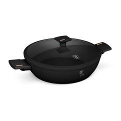 Pánev hluboká s titanovým povrchem a poklicí 30 cm Monaco Collection