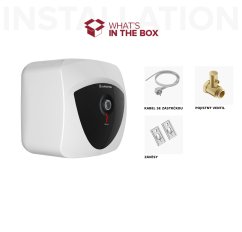 Boiler electric mic de 6 l deasupra chiuvetei ANDRIS LUX 6 SAU EU