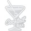 Dekorace svítící nástěnná 30 × 38 cm coctail bar