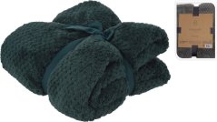 Deka fleece 130 x 170 cm PREMIUM tmavo zelená