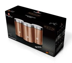 Dóza na potraviny sada 3 ks Rosegold Metallic Line