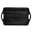 Bandeja de servicio de melamina 45 x 30 cm negra