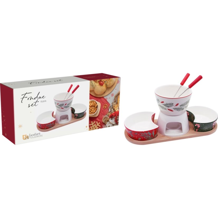 Porcelánová sada na fondue