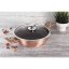 Pekáč kulatý s mramorovým povrchem a poklicí  28 cm Rosegold Metallic Line