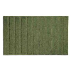 Alfombra de baño Megan 100% algodón verde musgo 100,0x60,0x1,6cm
