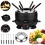Elektrické fondue + 6 vidličiek 2,3 l čierne