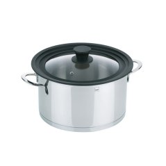 Capac universal CONCETTA, 26 cm, sticla/silicon Capac universal CONCETTA, 26 cm, sticla/silicon