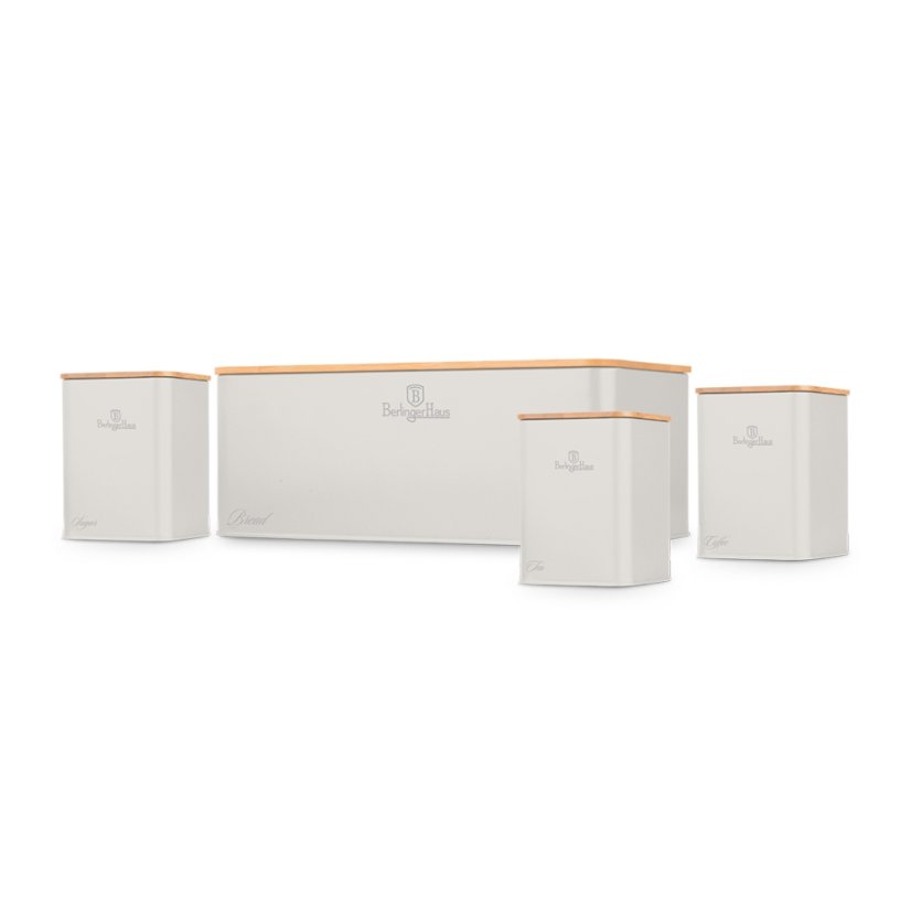 Chlebník a sada dóz na potraviny 4 ks Sahara Collection