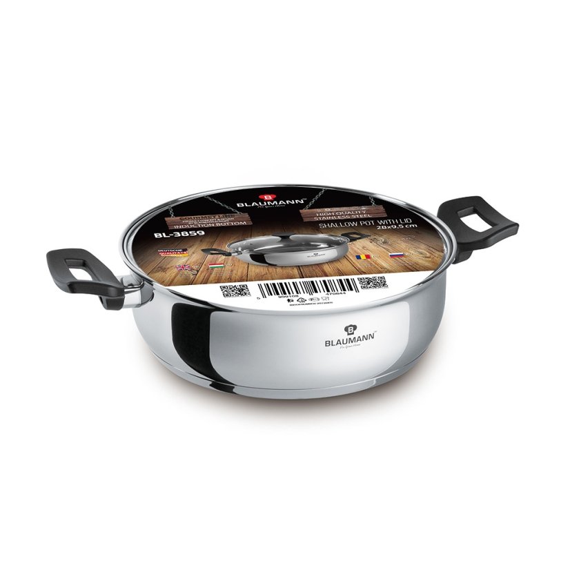 Kastrol nerezový s poklicí 28 cm Gourmet Line