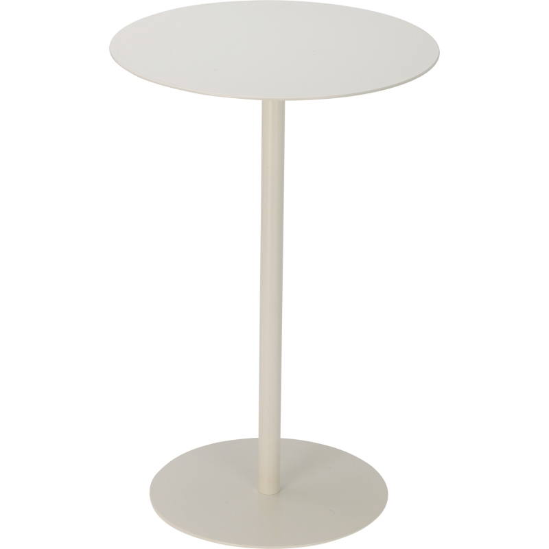 Masuta laterala rotunda 35 x 53 cm alba