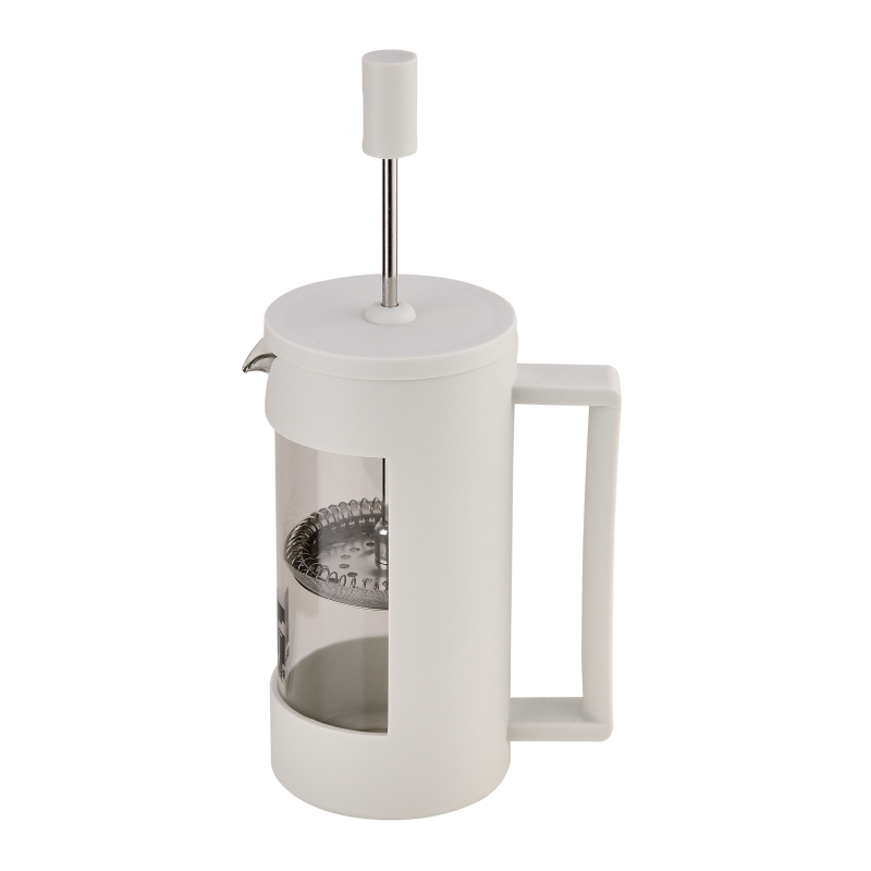 Konvice na čaj a kávu LINES French Press 350 ml bílá