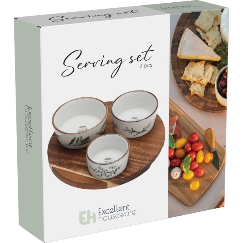 Servírovacia súprava na pochúťky 4ks