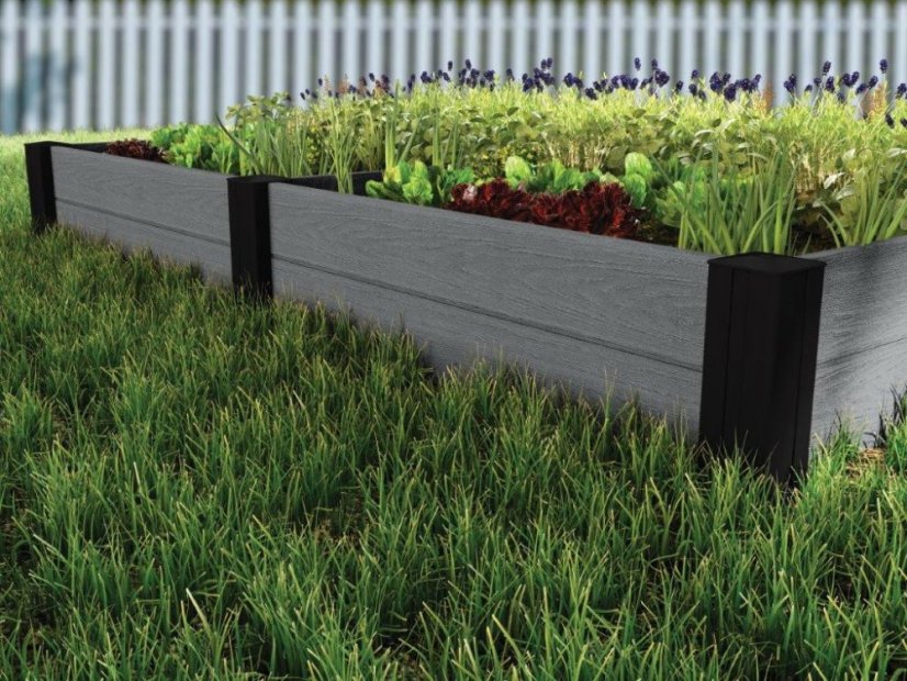 Vyvýšený záhon Keter Vista Modular Garden Bed dvoubalení šedý