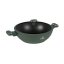 Pánev wok s poklicí a titanovým povrchem 30 cm Matte Green Collection