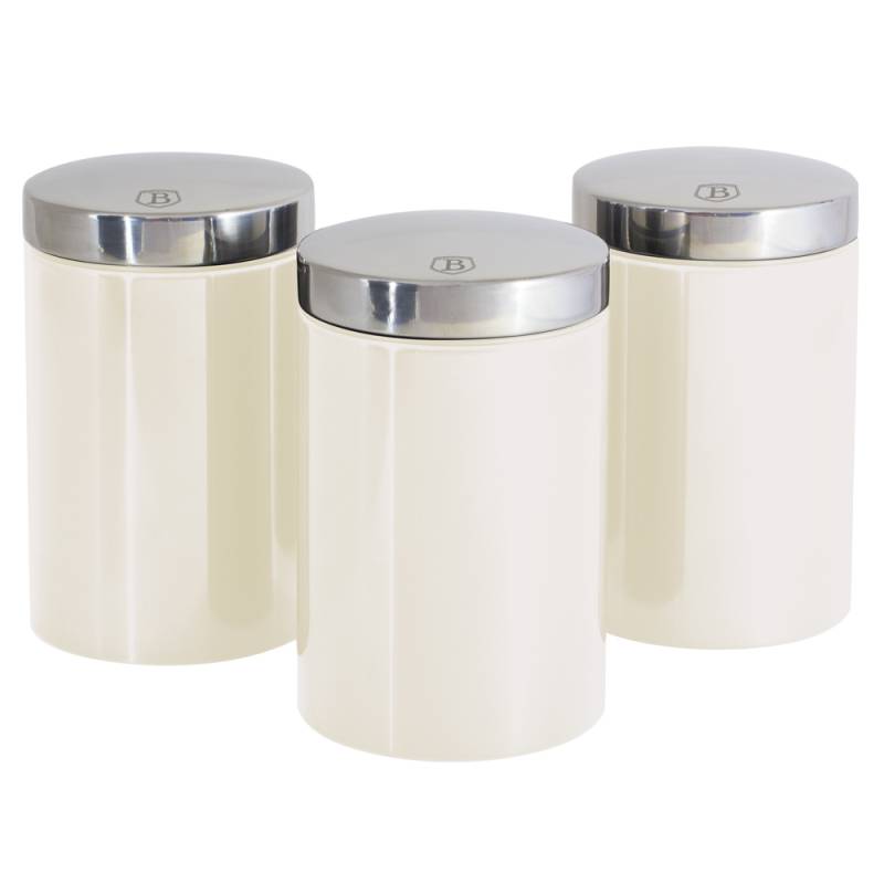 Dóza na potraviny sada 3 ks Cream Metallic Line