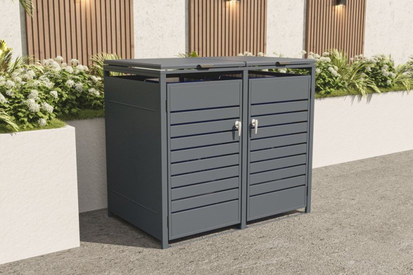 Adăpost pentru pubele G21 132x117x80 cm, antracit