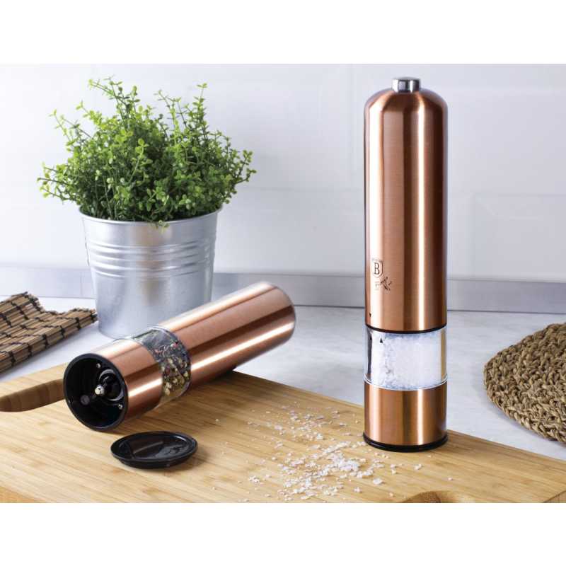 Mlýnek na pepř a sůl elektrický sada 2 ks Rosegold Metallic Line