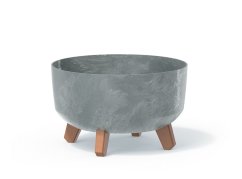 Maceta Prosperplast GRACIA LOW 28,5 cm efecto hormigón