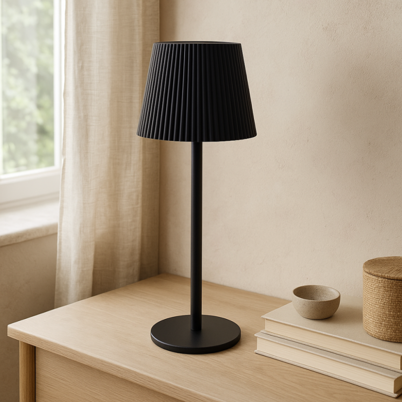 Stolní LED lampa 36 cm černá