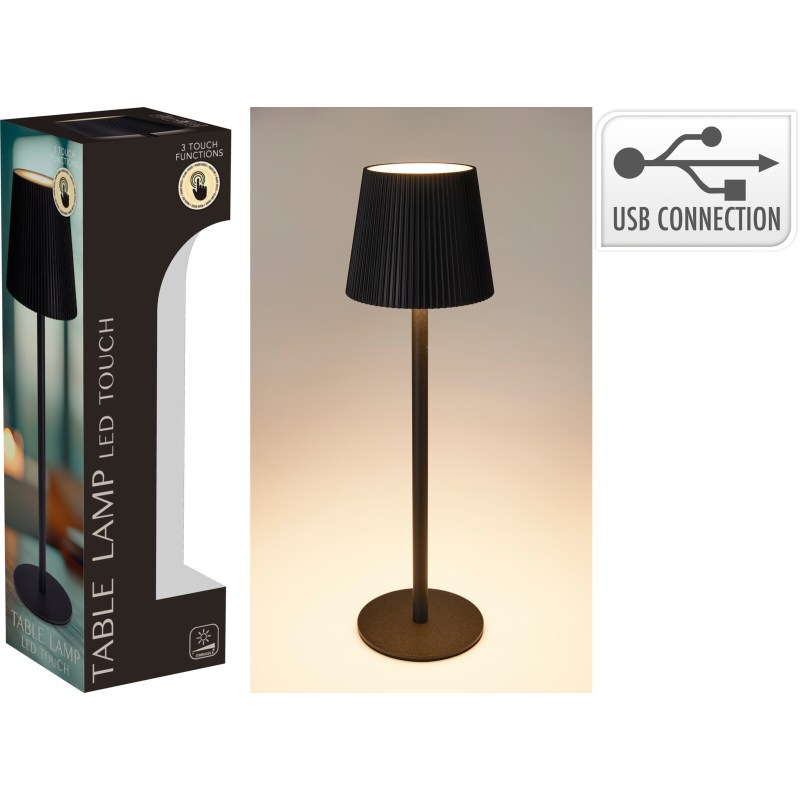Stolní LED lampa 36 cm černá