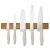 Set of 6 knives with a magnetic holder made from acacia wood – Sahara Collection